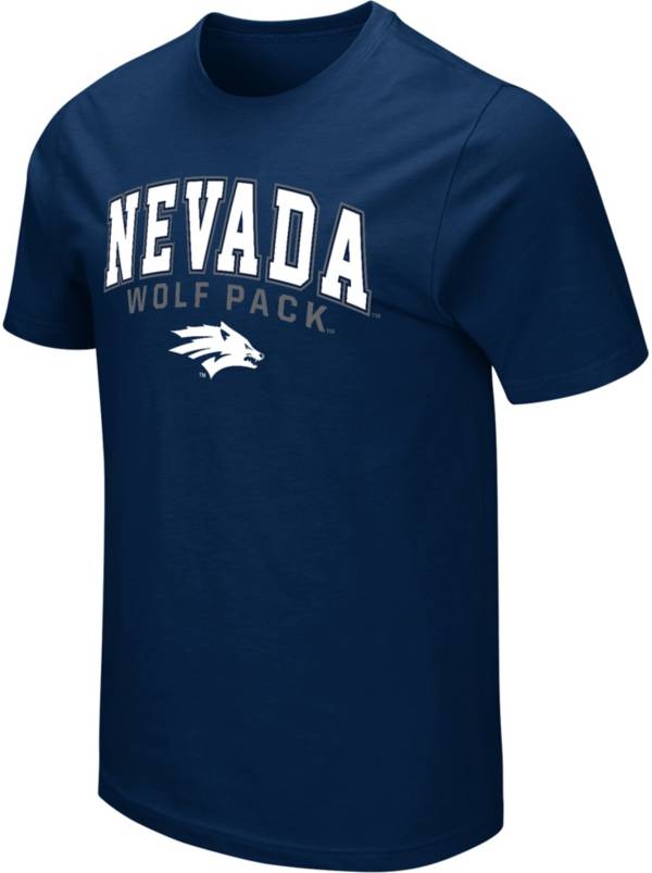 Colosseum Men's Nevada Wolf Pack Blue T-Shirt