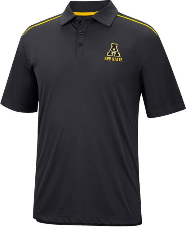 Colosseum Men's Appalachian State Mountaineers Black Polo