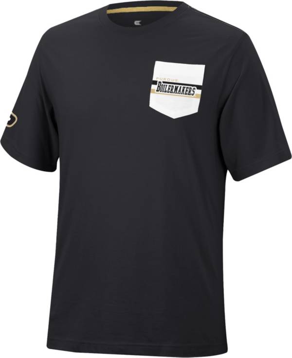 Colosseum Men's Purdue Boilermakers Black League Game T-Shirt