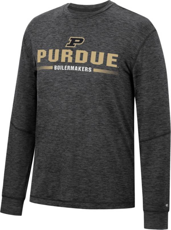 Colosseum Men's Purdue Boilermakers Black Tournament Long Sleeve T-Shirt