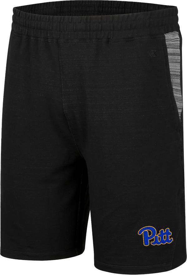 Colosseum Men's Pitt Panthers Navy  Thunder Fleece Shorts product image