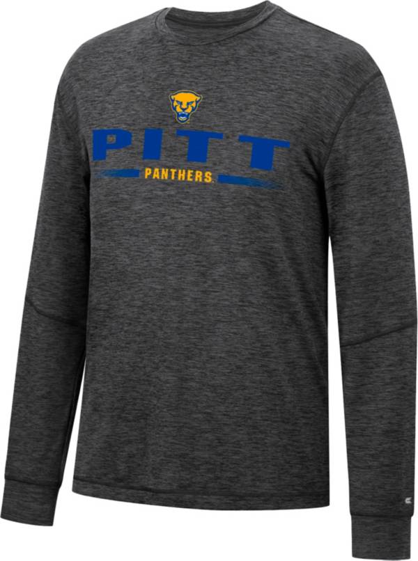 Colosseum Men's Pitt Panthers Blue Tournament Long Sleeve T-Shirt