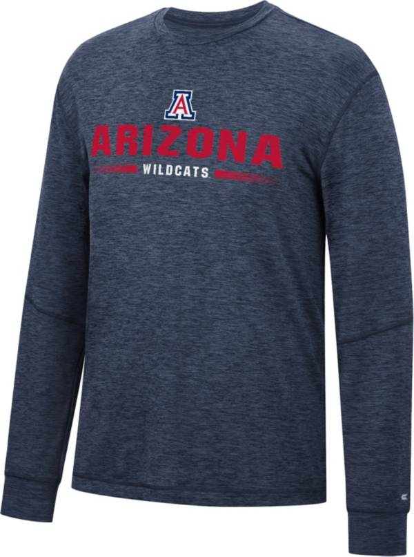 Colosseum Men's Arizona Wildcats Navy Tournament Long Sleeve T-Shirt