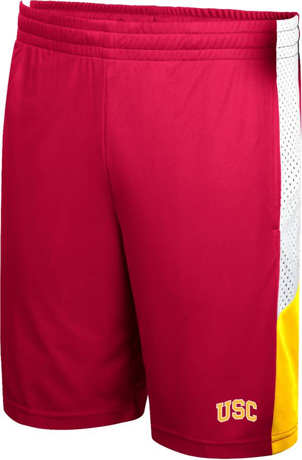 Colosseum Men's USC Trojans Cardinal Basketball Shorts