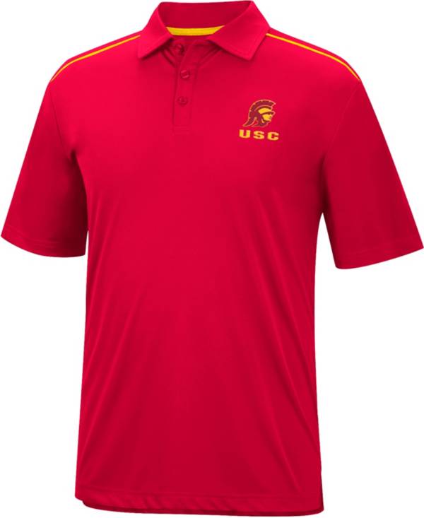 Colosseum Men's USC Trojans Cardinal Polo