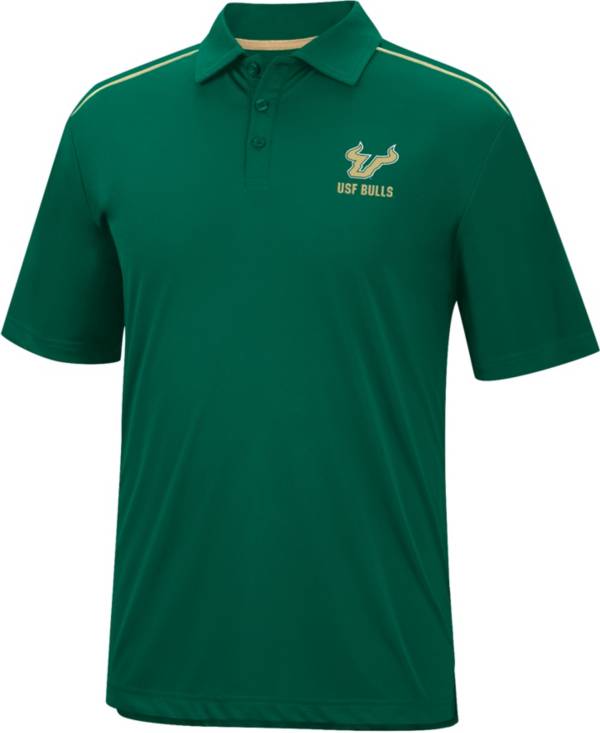 Colosseum Men's South Florida Bulls Green Polo