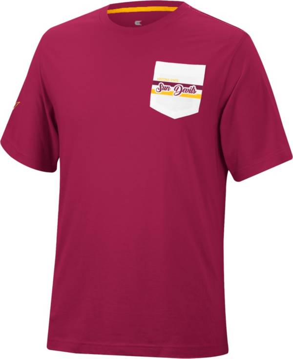 Colosseum Men's Arizona State Sun Devils Maroon League Game T-Shirt