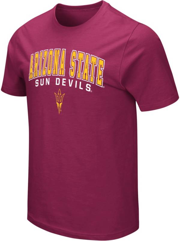 Colosseum Men's Arizona State Sun Devils Maroon T-Shirt