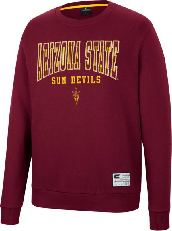 Colosseum Men's Arizona State Sun Devils Maroon Scholarship Pullover Sweatshirt product image