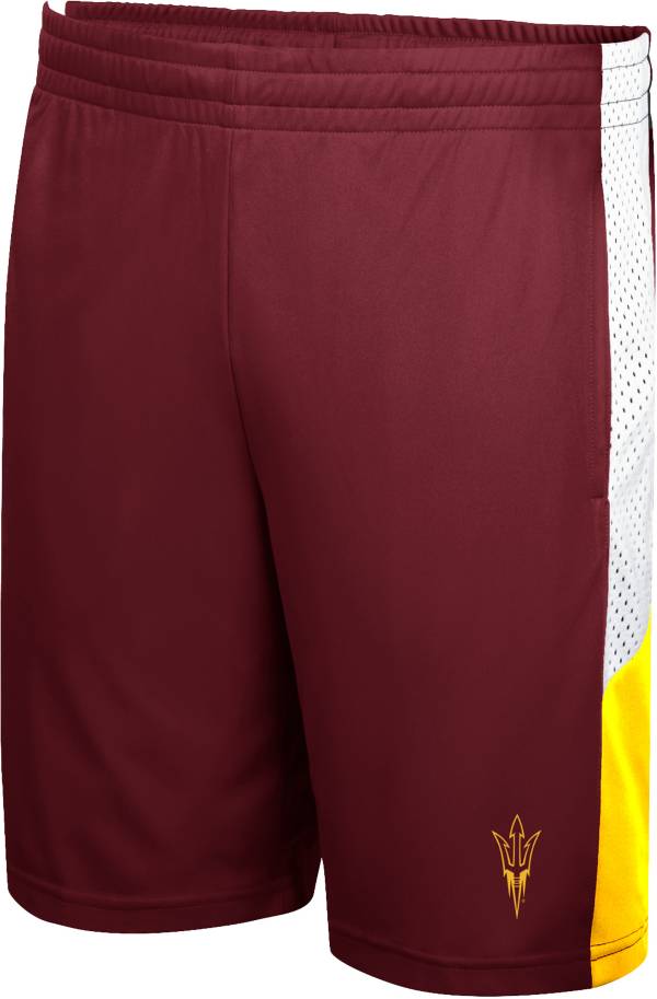 Colosseum Men's Arizona State Sun Devils Maroon Basketball Shorts