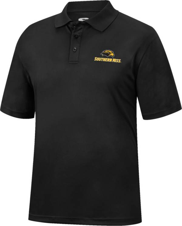 Colosseum Men's Southern Miss Golden Eagles Black Promo Polo