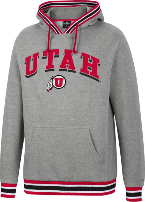 Colosseum Men's Utah Utes Grey Baller Pullover Hoodie product image