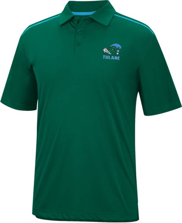 Colosseum Men's Tulane Green Wave Gren Polo
