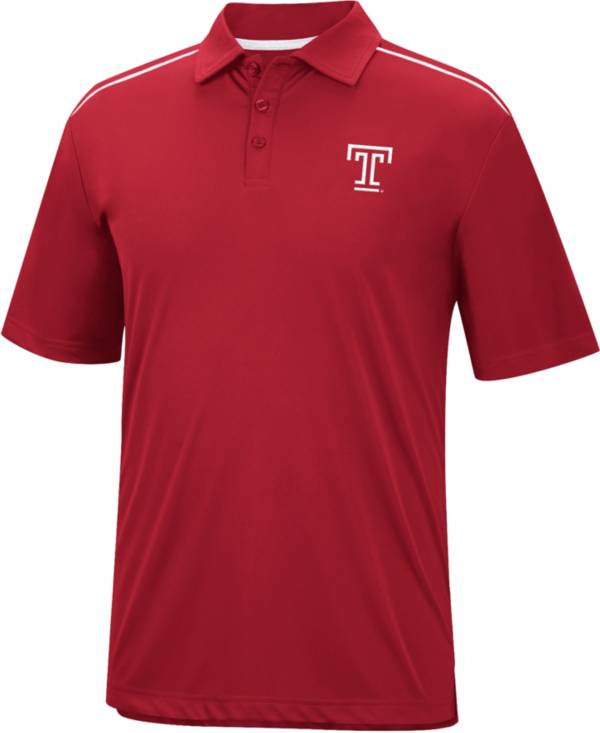 Colosseum Men's Temple Owls Cherry Polo