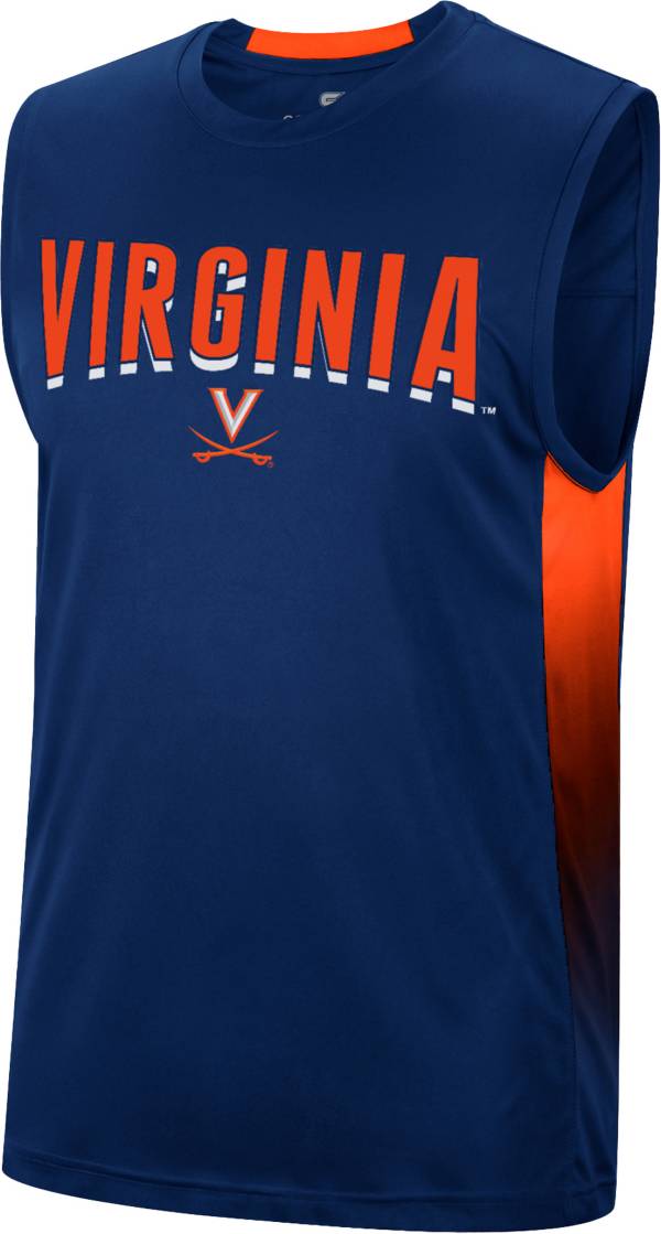 Colosseum Men's Virginia Cavaliers Blue Hollywood Sleeveless T-Shirt