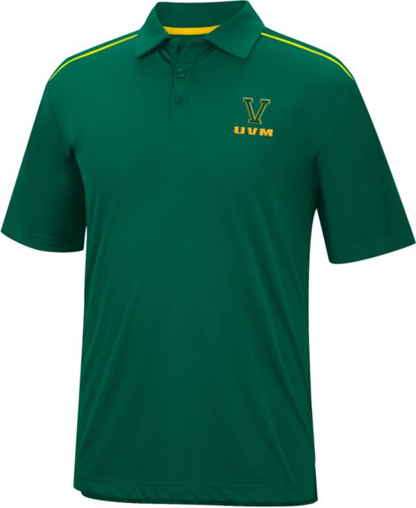 Colosseum Men's Vermont Catamounts Green Polo product image