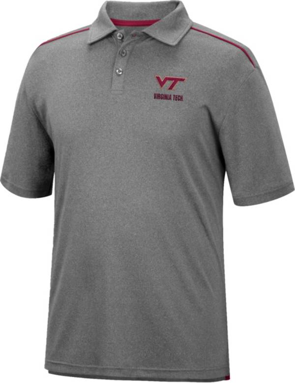 Colosseum Men's Virginia Tech Hokies Gray Polo