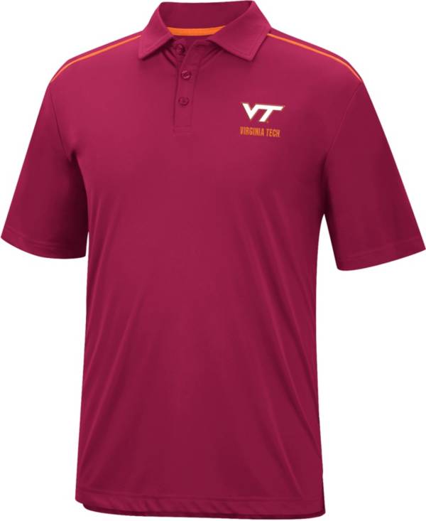 Colosseum Men's Virginia Tech Hokies Maroon Polo