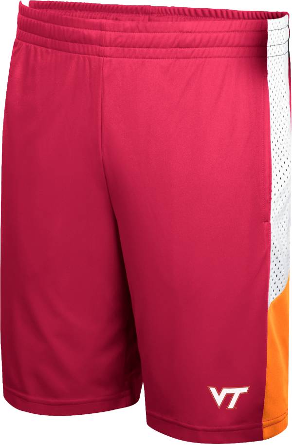 Colosseum Men's Virginia Tech Hokies Maroon Basketball Shorts