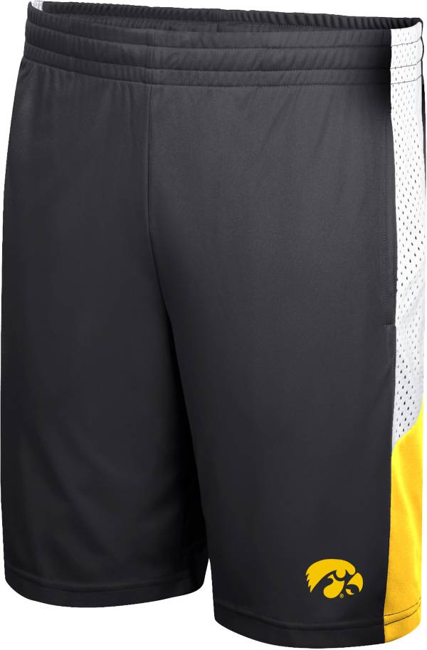 Colosseum Men's Iowa Hawkeyes Black Basketball Shorts