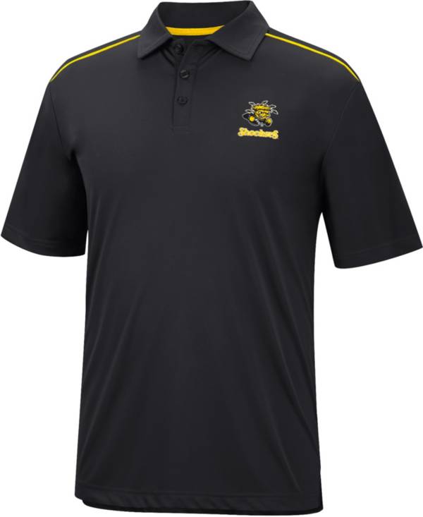 Colosseum Men's Wichita State Shockers Black Polo