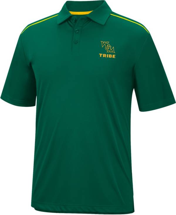Colosseum Men's William & Mary Tribe Green Polo product image