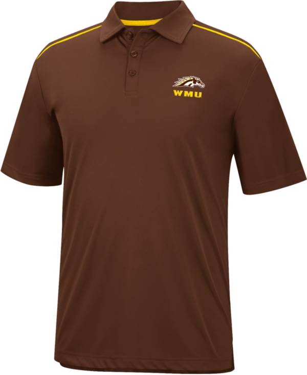 Colosseum Men's Western Michigan Broncos Brown Polo