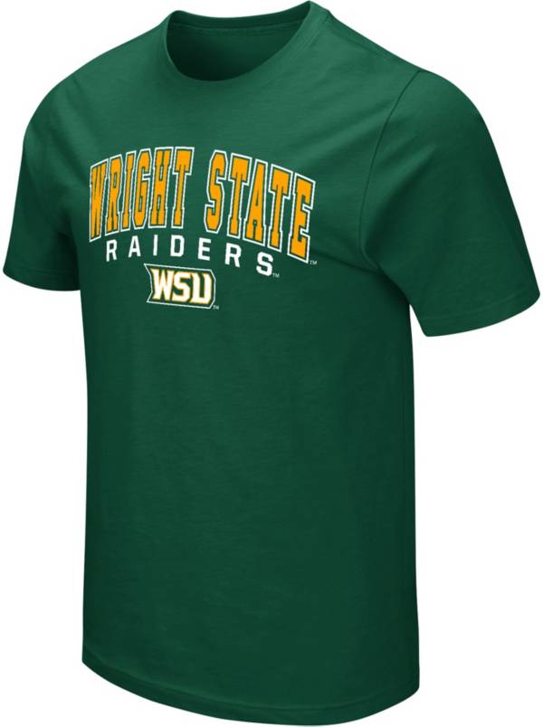 Colosseum Men's Wright State Raiders Green T-Shirt