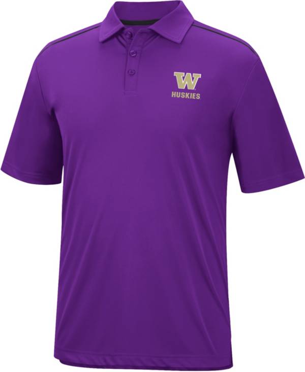 Colosseum Men's Washington Huskies Purple Polo