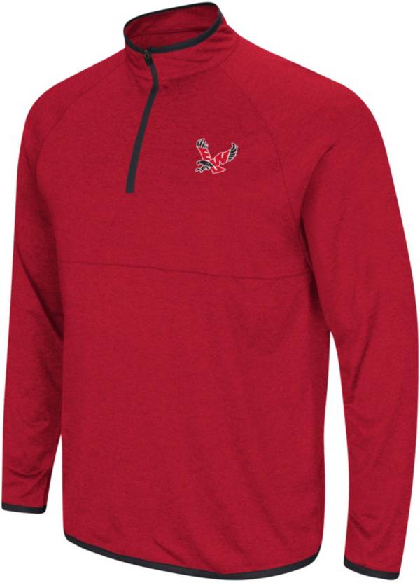 Colosseum Men's Eastern Washington Eagles Red Rival 1/4 Zip Jacket product image