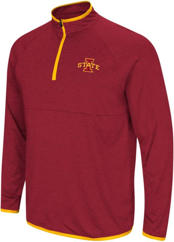 Colosseum Men's Iowa State Cyclones Cardinal Rival 1/4 Zip Jacket ...