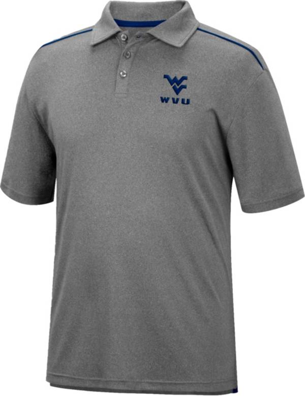 Colosseum Men's West Virginia Mountaineers Gray Polo