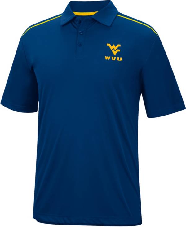 Colosseum Men's West Virginia Mountaineers Blue Polo product image