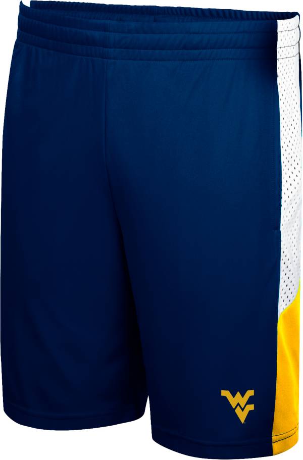 Colosseum Men's West Virginia Mountaineers Blue Basketball Shorts product image
