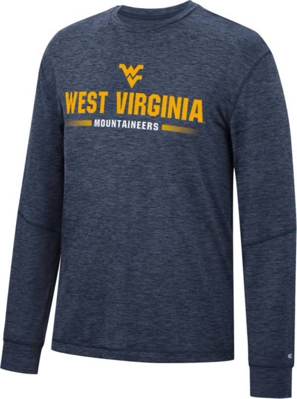 Colosseum Men's West Virginia Mountaineers Blue Tournament Long Sleeve T-Shirt