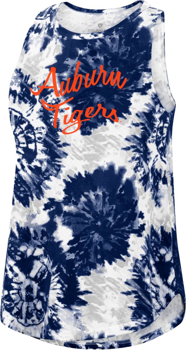 Colosseum Women's Auburn Tigers Blue Lava Swing Tank Top