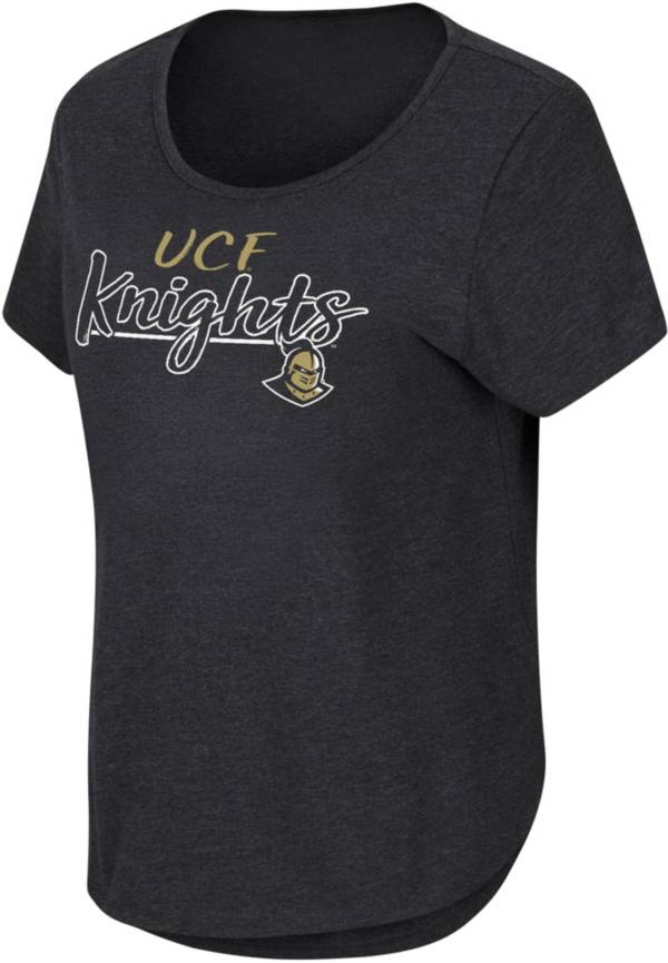 Colosseum Women's UCF Knights Black Curved Hem T-Shirt product image