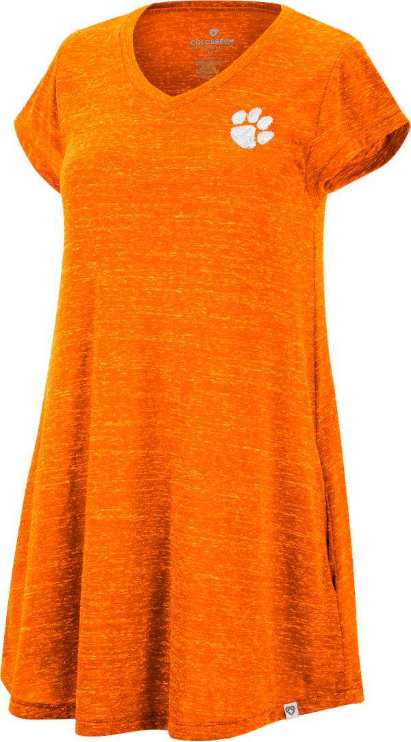 Colosseum Women's Clemson Tigers Orange Diary T-Shirt Dress