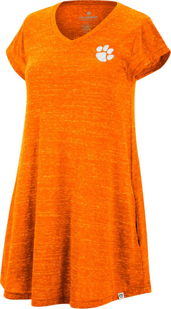 Colosseum Women's Clemson Tigers Orange Diary T-Shirt Dress product image
