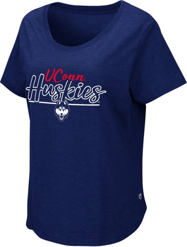 Colosseum Women's UConn Huskies Blue Myla T-Shirt