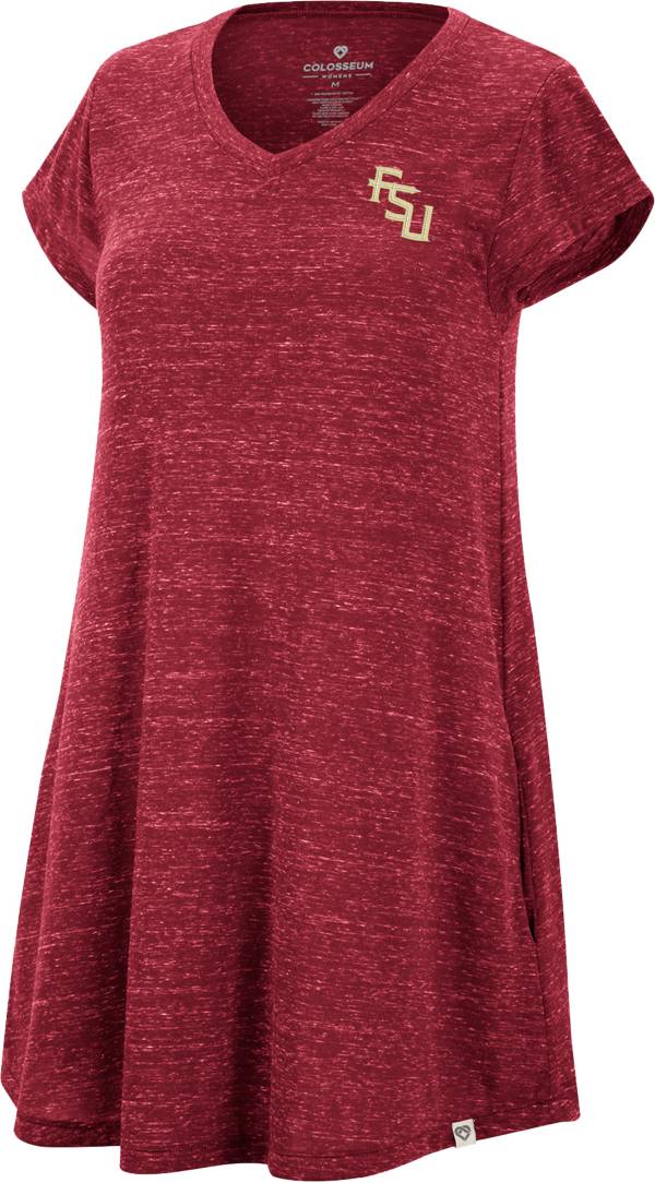 Colosseum Women's Florida State Seminoles Garnet Diary T-Shirt Dress product image