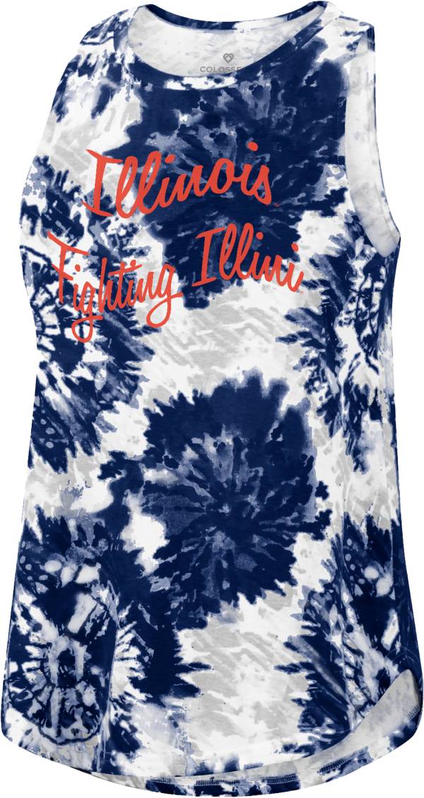 Colosseum Women's Illinois Fighting Illini Blue Lava Swing Tank Top