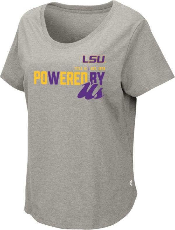 Colosseum Women's LSU Tigers Grey Title IX T-Shirt