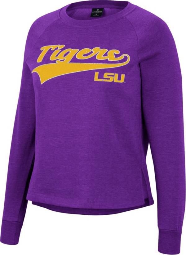 Colosseum Women's LSU Tigers Purple Already Did Pullover Sweatshirt product image