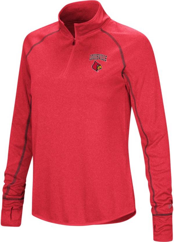 Colosseum Women's Louisville Cardinals Cardinal Red Stingray 1/4 Zip Jacket product image