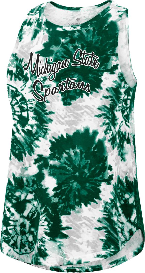 Colosseum Women's Michigan State Spartans Green Lava Swing Tank Top