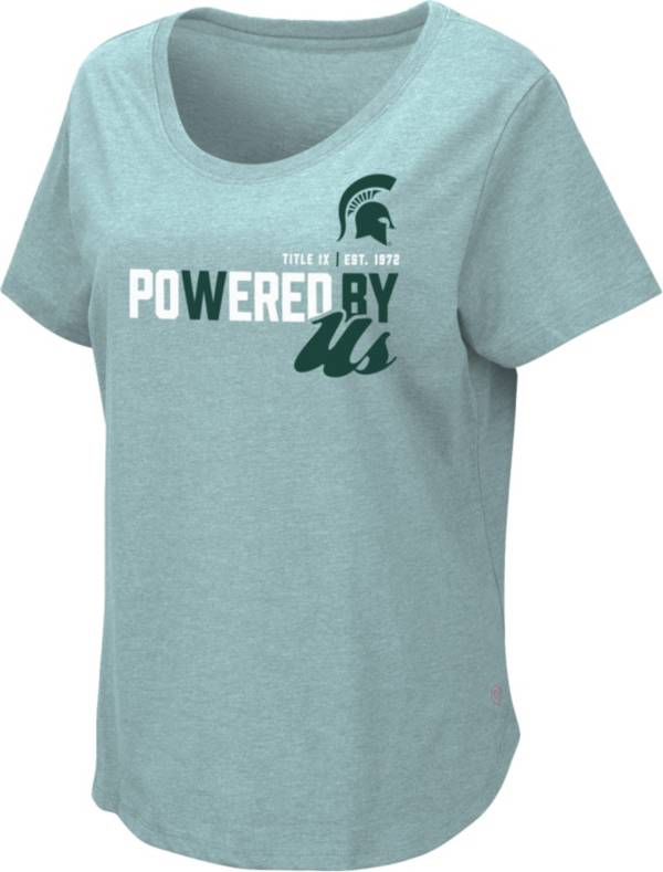 Colosseum Women's Michigan State Spartans Green Title IX T-Shirt