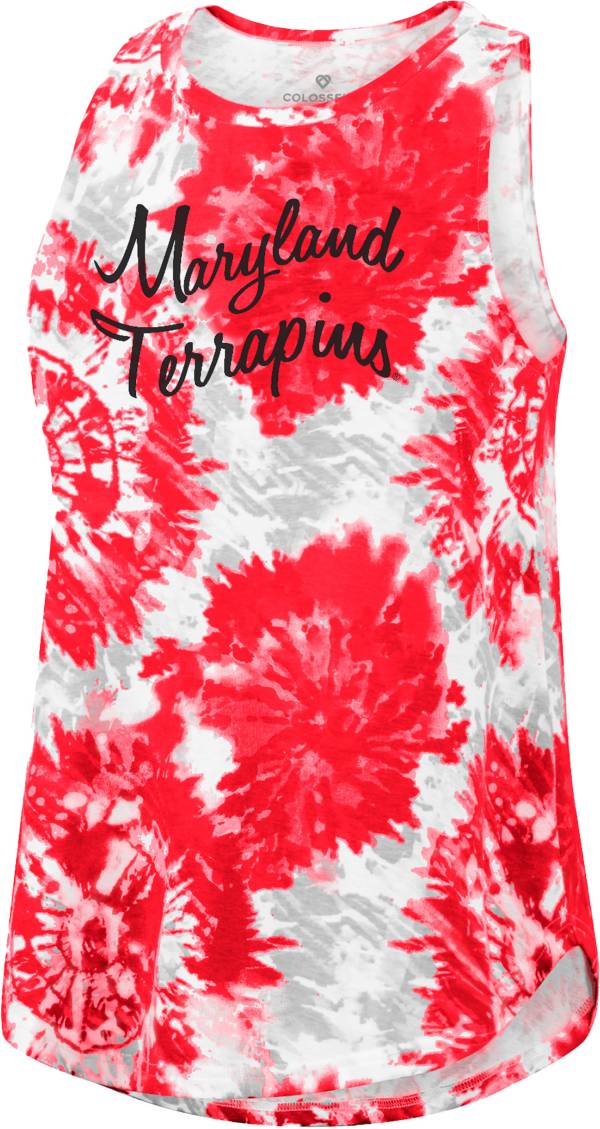 Colosseum Women's Maryland Terrapins Red Lava Swing Tank Top