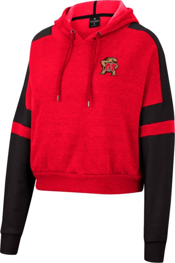 Colosseum Women's Maryland Terrapins Red Paris Pullover Hoodie product image