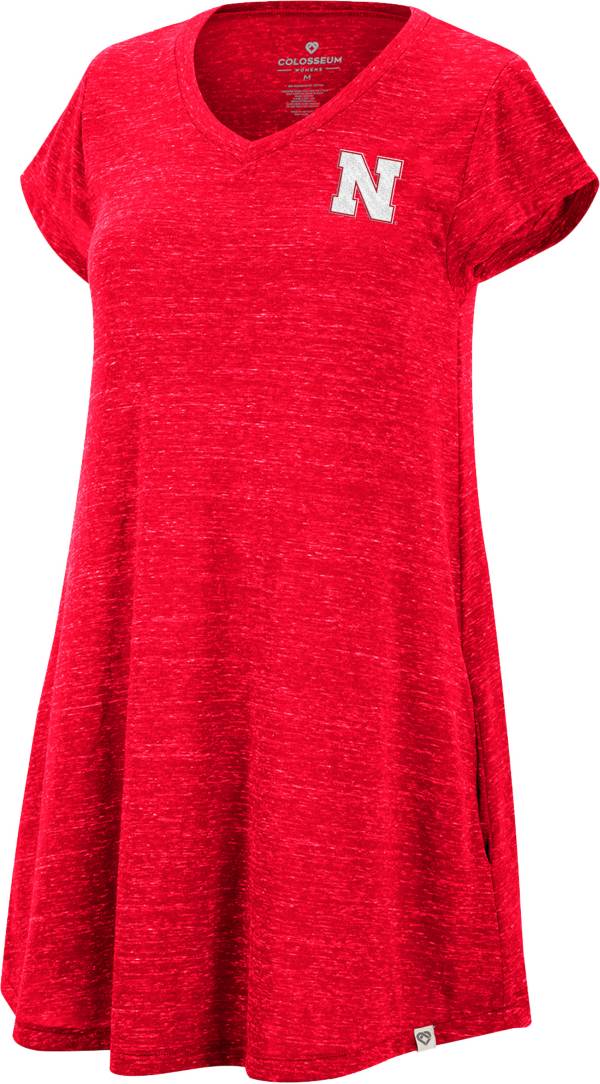 Colosseum Women's Nebraska Cornhuskers Scarlet Diary T-Shirt Dress product image